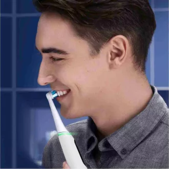 Oral-B iO Series 6 Duo White & Pink Sand set elektrických zubních kartáčků, 5 režimů, AI, časovač