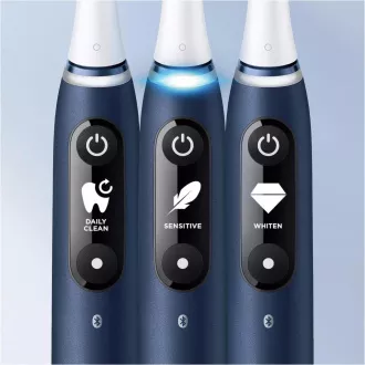 Oral-B iO Series 7 Sapphire elektrický zubní kartáček, 5 režimů, cestovní pouzdro, rychlonabíjecí stanice