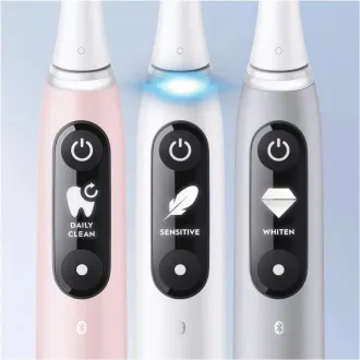 Oral-B iO Series 6 elektrický zubní kartáček, 5 režimů, časovač, tlakový senzor, mobilní aplikace, bílá Oral-B iO Series 6 elektrický zubní kartáček, 5 režimů, časovač, tlakový senzor, mobilní aplikace, bílá