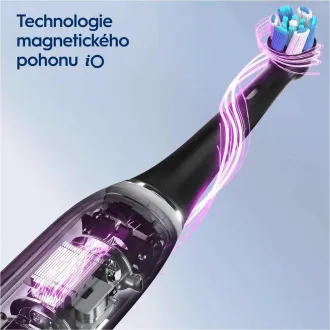 Oral-B iO Series 3 Matt Black elektrický zubní kartáček, magnetický, 3 režimy, tlakový senzor - Rozbalené