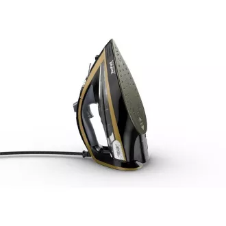 Tefal FV9865E0 Ultimate Pure napařovací žehlička, 3000 W, automatické vypnutí, kropení, rychlé nahřátí, černá / zlatá