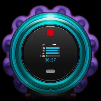 Dyson Gen5detect Absolute vysavač tyčový vysavač, akumulátorový, 280 AW, HEPA filtr, LED displej