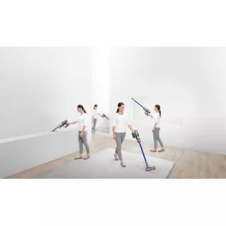 Dyson V11 Absolute akumulátorový vysavač, Li-Ion baterie, LCD displej, 3 režimy, sběrná nádoba, modrý / stříbrný - Rozbalené