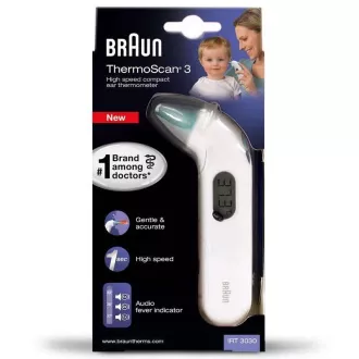 Braun IRT 3030 ThermoScan 3 dětský teploměr, bezkontaktní, infračervený, do ucha