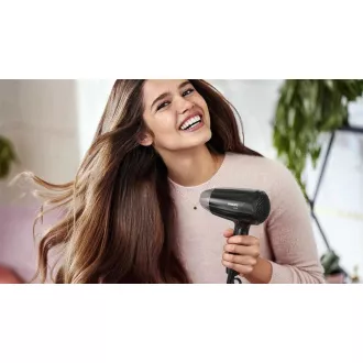 Philips BHC010/00 EssentialCare fén na vlasy, 1200 W, studený vzduch, 3 rychlosti, 3 teploty, černý