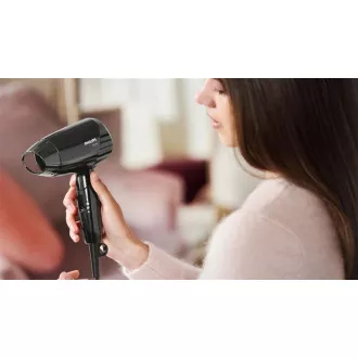 Philips BHC010/00 EssentialCare fén na vlasy, 1200 W, studený vzduch, 3 rychlosti, 3 teploty, černý