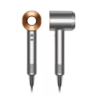 Dyson Supersonic HD07 fén na vlasy, 1600 W, 3 rychlosti, 4 teploty, rychlé nahřívání, stříbrná/měděná