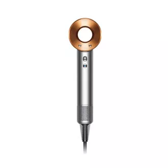 Dyson Supersonic HD07 fén na vlasy, 1600 W, 3 rychlosti, 4 teploty, rychlé nahřívání, stříbrná/měděná