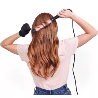 BaByliss C457E kulma na vlasy, 6 úrovní výkonů, černá / růžové zlato