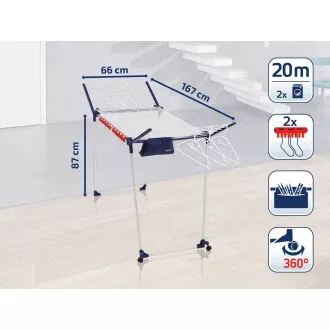 Leifheit 81517 Pegasus 200 Deluxe Mobile sušák na prádlo