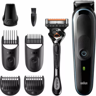 Braun Multigroomer 5 MGK5355 7in1 zastřihávač vousů a vlasů, 13x nastavení délky, + Gillette Braun Multigroomer 5 MGK5355 7in1 zastřihávač vousů a vlasů, 13x nastavení délky, + Gillette
