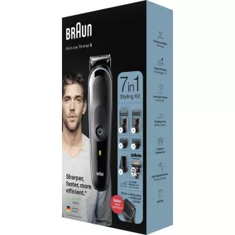 Braun Multigroomer 5 MGK5355 7in1 zastřihávač vousů a vlasů, 13x nastavení délky, + Gillette Braun Multigroomer 5 MGK5355 7in1 zastřihávač vousů a vlasů, 13x nastavení délky, + Gillette