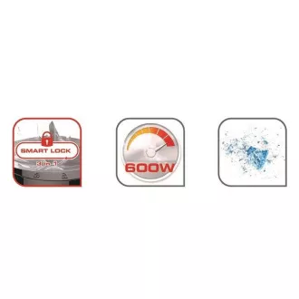 Tefal BL420838 Blendforce 2 stolní mixér, 600 W, 2 rychlosti, pulzní funkce, drcení ledu, Smart Lock, černý