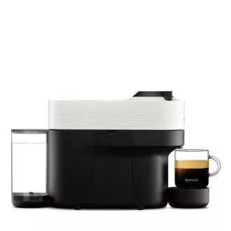 Krups Nespresso XN920110 Vertuo Pop kapslový kávovar, 1500 W, Wi-Fi. Bluetooth, 4 velikosti kávy, bílý - Rozbalené