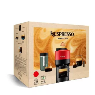 Krups Nespresso XN920110 Vertuo Pop kapslový kávovar, 1500 W, Wi-Fi. Bluetooth, 4 velikosti kávy, bílý - Rozbalené