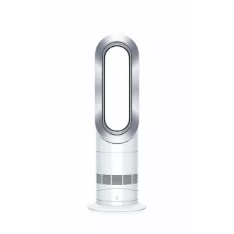 Dyson Hot+Cool AM09 ventilátor, podlahový, 2000 W, displej, bezvrtulový, dálkové ovládání, bílá a šedá