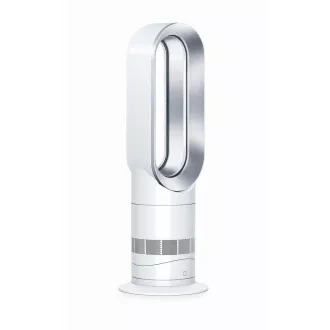 Dyson Hot+Cool AM09 ventilátor, podlahový, 2000 W, displej, bezvrtulový, dálkové ovládání, bílá a šedá