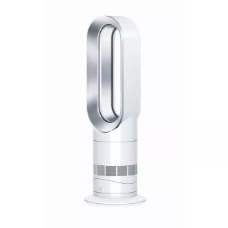 Dyson Hot+Cool AM09 ventilátor, podlahový, 2000 W, displej, bezvrtulový, dálkové ovládání, bílá a šedá