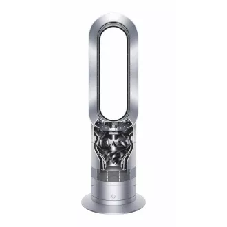 Dyson Hot+Cool AM09 ventilátor, podlahový, 2000 W, displej, bezvrtulový, dálkové ovládání, bílá a šedá