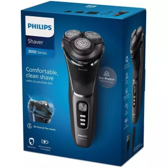 Philips Series 3000 S3343/13 zastřihovač vousů, samoostřicí břity PowerCut, suché a mokré holení, černý Philips Series 3000 S3343/13 zastřihovač vousů, samoostřicí břity PowerCut, suché a mokré holení, černý