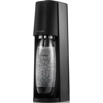 SodaStream Terra Black výrobník sody, mechanický, 2x 1l láhev SodaStream Fuse, bombička s CO2, černý - Rozbalené SodaStream Terra Black výrobník sody, mechanický, 2x 1l láhev SodaStream Fuse, bombička s CO2, černý - Rozbalené