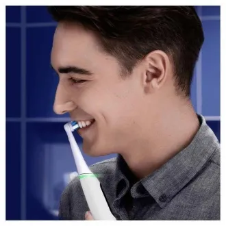 Oral-B iO Series 6s elektrický zubní kartáček, časovač, tlakový senzor, 5 programů, aplikace Oral-B, bílá