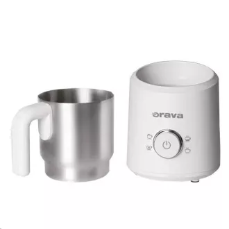 Orava elektrický zpěňovač mléka, 500 W, 4 volitelné programy, 350 ml, bílá