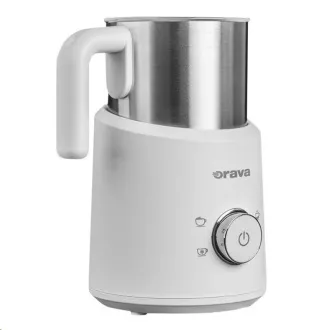 Orava elektrický zpěňovač mléka, 500 W, 4 volitelné programy, 350 ml, bílá