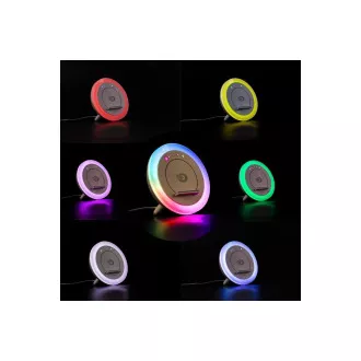 Orava noční lampa s RGB světlem, nabíječkou chytrého telefonu a reproduktorem