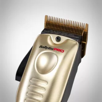 BaByliss Pro 4 FX825GE profesionální zastřihovač, titanové čepele, 3300 mAh baterie, zlatá BaByliss Pro 4 FX825GE profesionální zastřihovač, titanové čepele, 3300 mAh baterie, zlatá