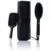 GHD Glide horkovzdušný kartáč, iontová technologie, dárková sada, Iced Luxe Collection, černá