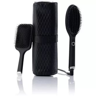 GHD Glide horkovzdušný kartáč, iontová technologie, dárková sada, Iced Luxe Collection, černá