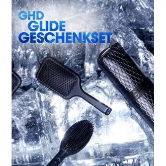 GHD Glide horkovzdušný kartáč, iontová technologie, dárková sada, Iced Luxe Collection, černá