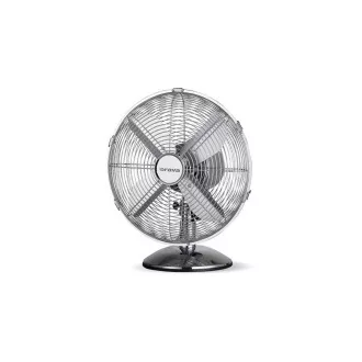 Orava SF-100 X stolní oscilující ventilátor, 3 stupně rychlosti, oscilace doprava a doleva, stříbrná