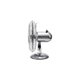 Orava SF-100 X stolní oscilující ventilátor, 3 stupně rychlosti, oscilace doprava a doleva, stříbrná
