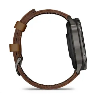 Garmin Venu 4 (45 mm) Slate / Černý silikonový řemínek a Hnědý kožený řemínek, EU