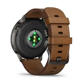 Garmin Venu 4 (45 mm) Slate / Černý silikonový řemínek a Hnědý kožený řemínek, EU