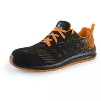 Obuv polobotka CXS TEXLINE CRES S1, s ocel.šp., černo-oranžová, vel. 39