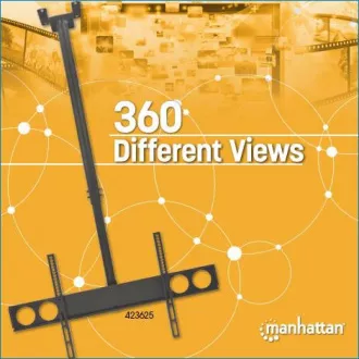 MANHATTAN Stropní držák TV, natáčecí (0-20°/360°, 32”-70”, max. 50kg) MANHATTAN Stropní držák TV, natáčecí (0-20°/360°, 32”-70”, max. 50kg)