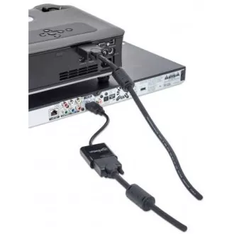 MANHATTAN převodník z HDMI na VGA (HDMI Male to VGA Female, black, Polybag)