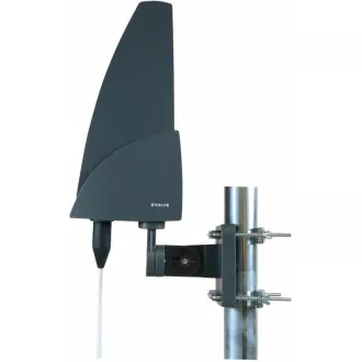 EVOLVEO Shark, aktivní venkovní anténa DAB+/DVB-T2, filtr LTE, 4G, 5G