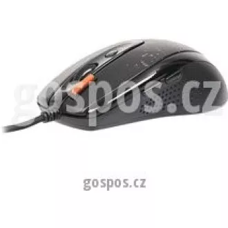 A4tech F5, V-Track herní myš, až 3000DPI, paměť 160kB, 7 tlačítek, USB, černá A4tech F5, V-Track herní myš, až 3000DPI, paměť 160kB, 7 tlačítek, USB, černá