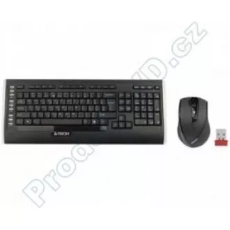 A4tech 9300F set bezdr. kláv. + bezdr. V-Track optická myš, CZ/US, USB