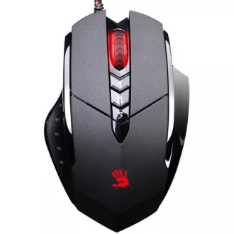 A4tech BLOODY V7 herní myš, až 3200DPI, V-Track technologie, 160KB paměť, USB, CORE 2, kovové podložky