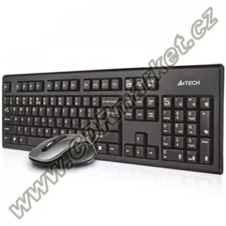 A4tech 7100N set bezdr. kláv. + bezdr. V-Track optická myš, CZ/US, USB A4tech 7100N set bezdr. kláv. + bezdr. V-Track optická myš, CZ/US, USB