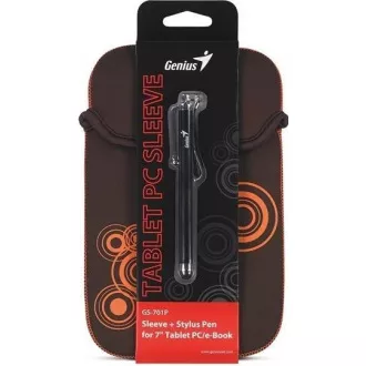 GENIUS GS-701P, bundle pouzdro na 7" Tablet PC černé + dotykové pero modré