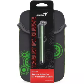 GENIUS GS-701P, bundle pouzdro na 7" Tablet PC černé + dotykové pero modré