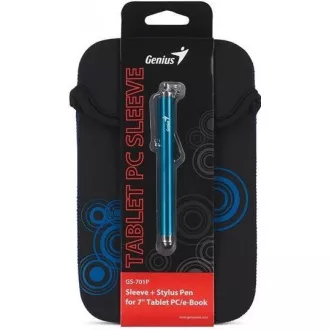 GENIUS GS-701P, bundle pouzdro na 7" Tablet PC černé + dotykové pero modré