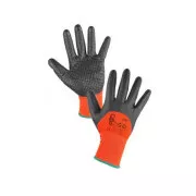 Povrstvené rukavice MISTI, oranžovo-šedá, vel. M/8