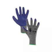 Povrstvené rukavice COLCA, šedo-modré, vel. 11